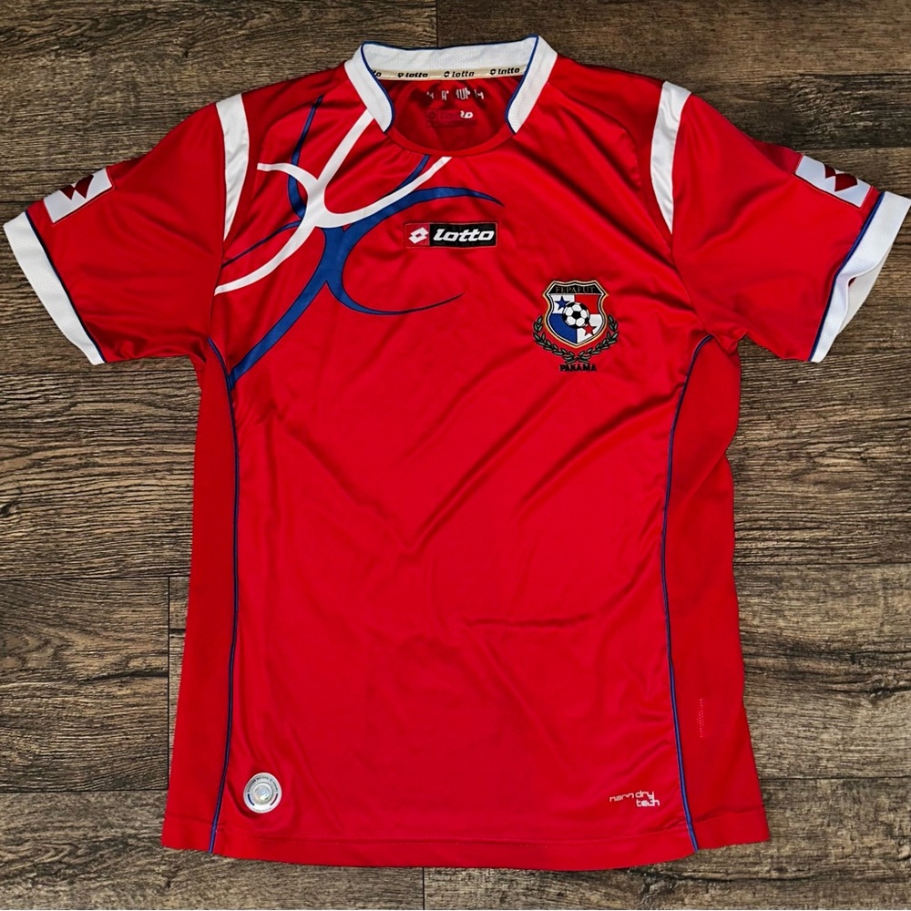 Lotto PANAMA Jersey Size Large Red 2012 2013 Home Football Shirt Soccer Jersey S